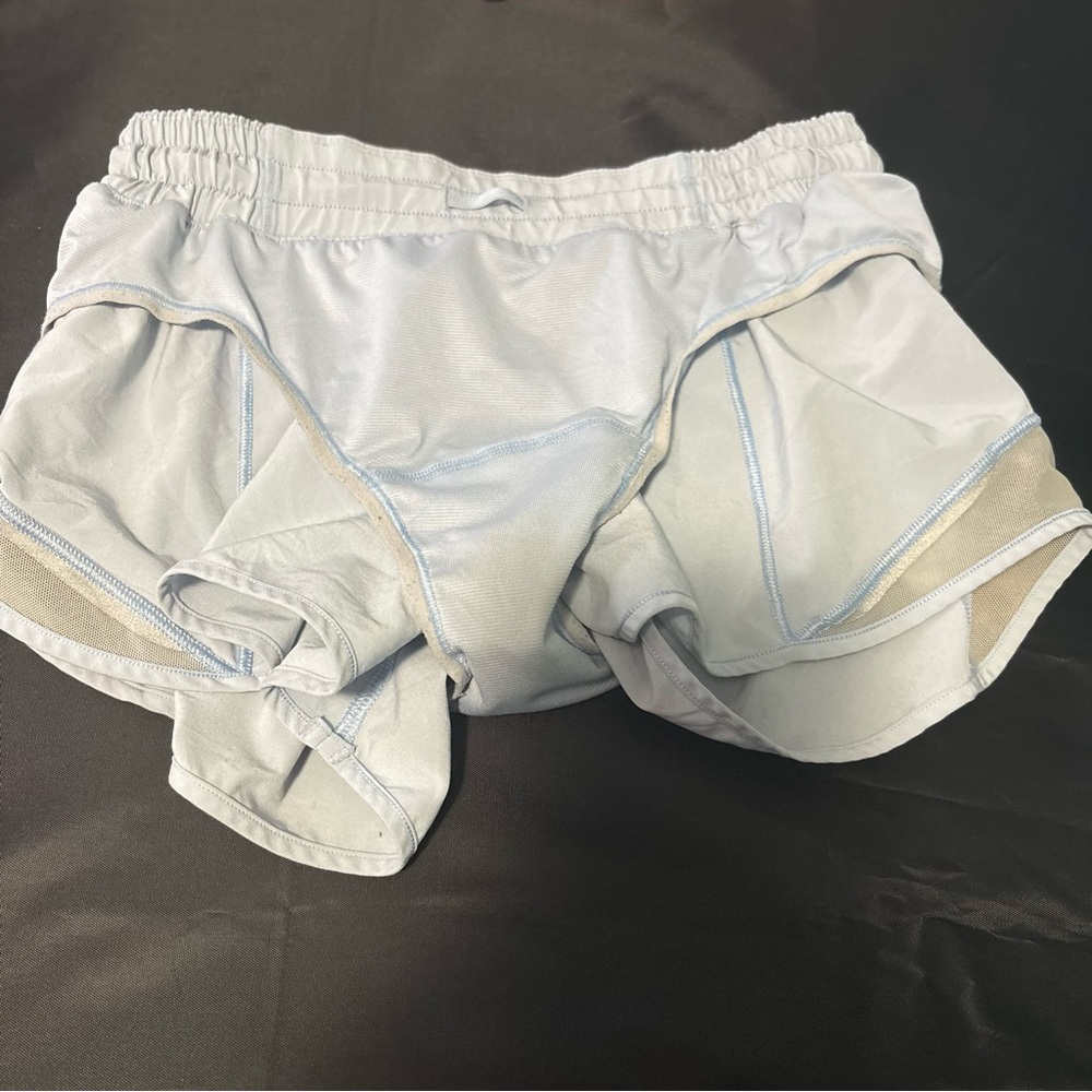 Light Blue Athletic Shorts with Interior Size Button Sz 4 regular - Picture 8 of 8